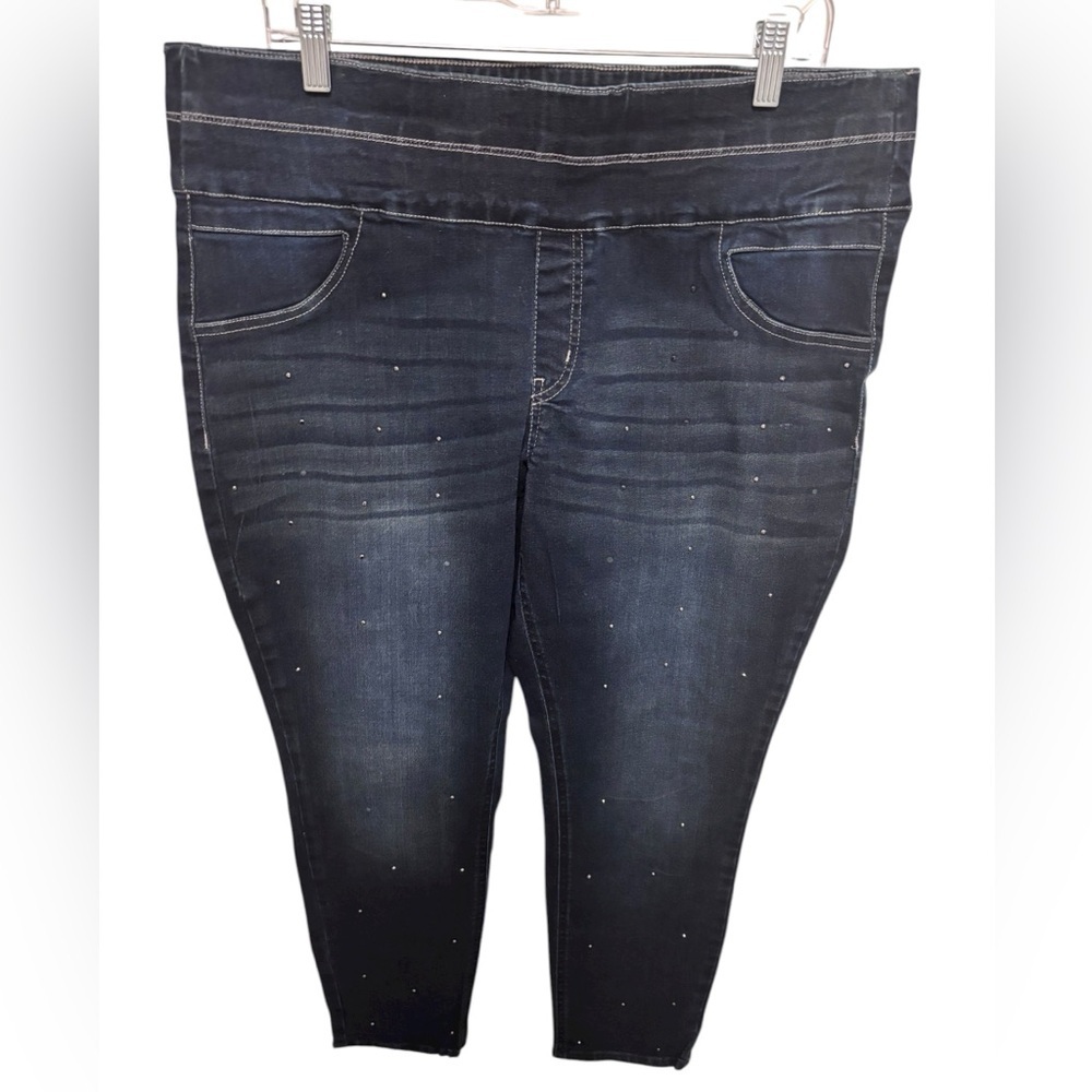 Christopher & Banks rhinestone embellished jeggings.